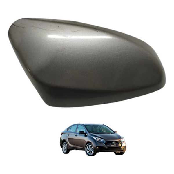 Capa Retrovisor Dianteira Direita Hb20 2017 2018 Prateado