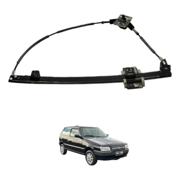 Máquina Vidro Dianteira Direita Uno 2010 2011 2012