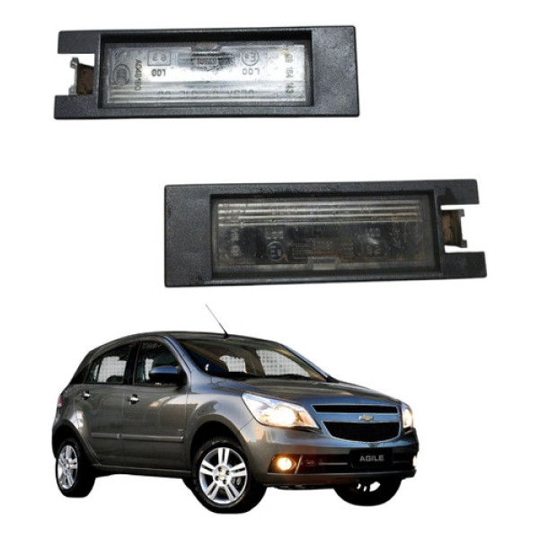 Luz Placa Traseira Agile 2011 2012 2013 Gm