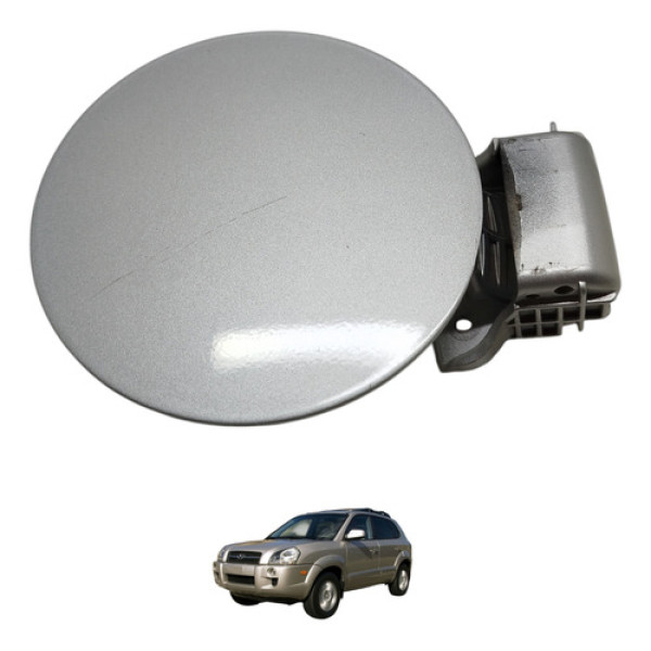 Portinhola Tampa Tanque Combustível Tucson 2009 2010 2011 Prateado 2010