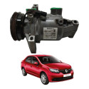 Compressor Ar Condicionado Logan 1.0 3cc 2015 2016 2017 2018