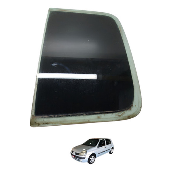 Vidro Fixo Traseiro Esquerdo Clio 2004 2005