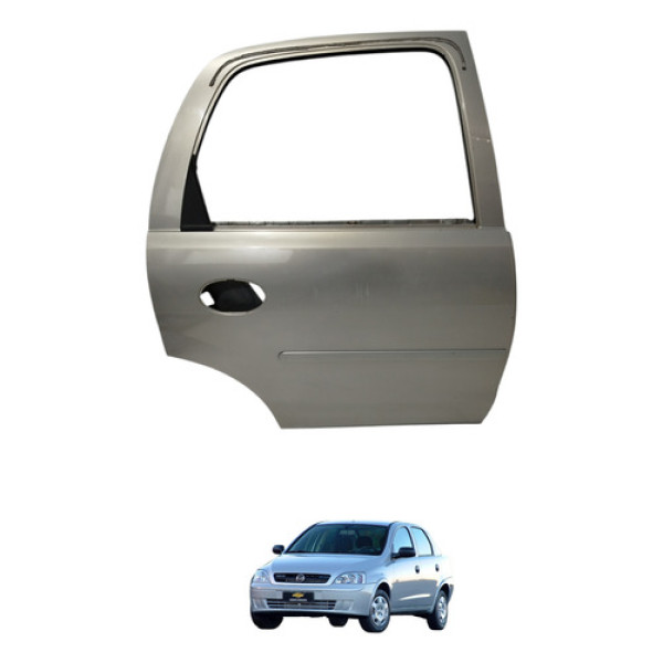 Porta Traseira Direita Corsa 2004 2005 Traseira Direita Prateado