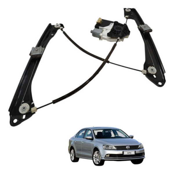 Máquina Vidro Dianteira Esquerda Volkswagen Jetta Tsi  2014