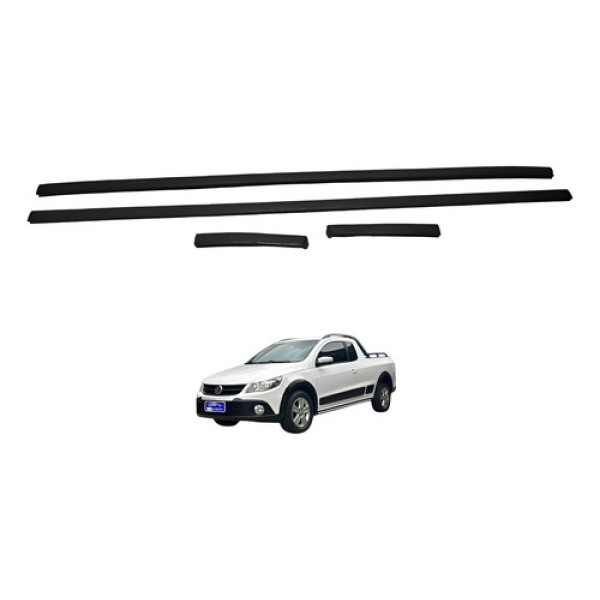 Kit Borracha Friso Teto Saveiro Cross 2012 2013