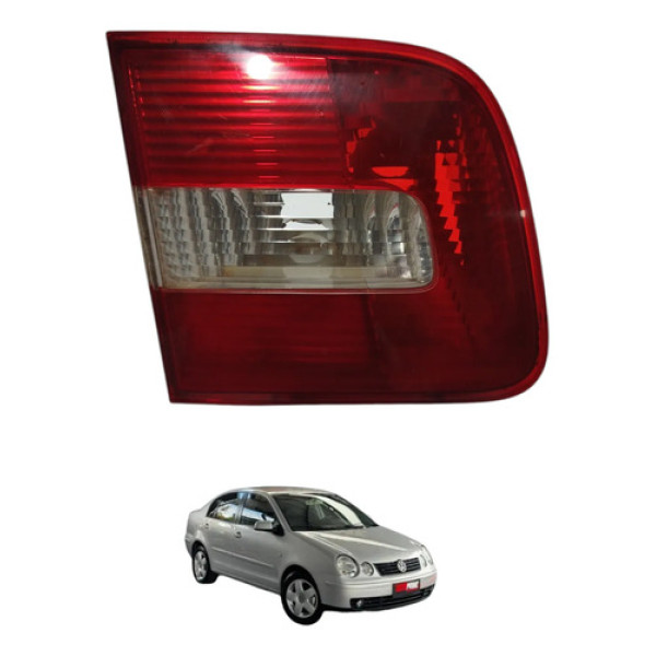 Lanterna Tampa Traseira Esquerda Polo Sedan 2004 2005 Esquerdo/motorista Vermelho