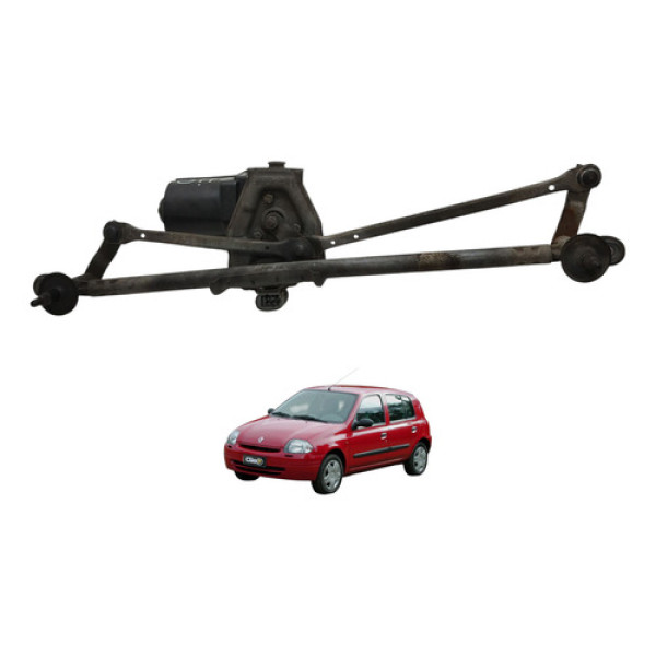 Motor Galhada Limpador Parabrisa Clio 2002 2003
