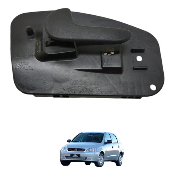 Maçaneta Interna Traseira Esquerda Corsa 2004 2005 Preto Traseira