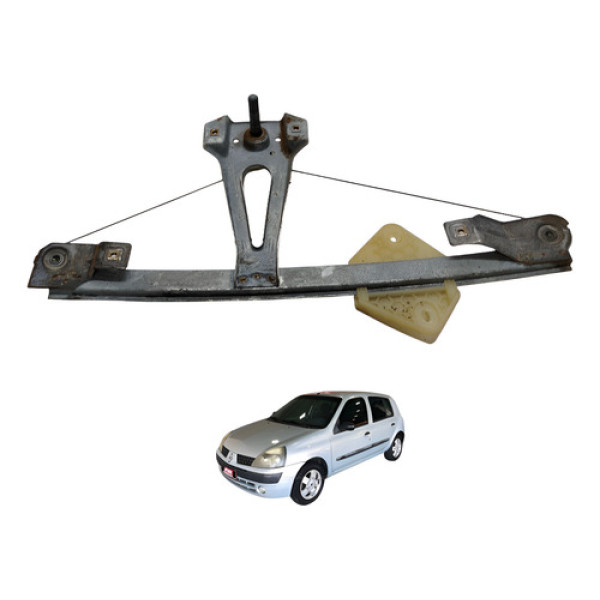 Máquina Vidro Traseiro Esquerdo Clio 2004 2005