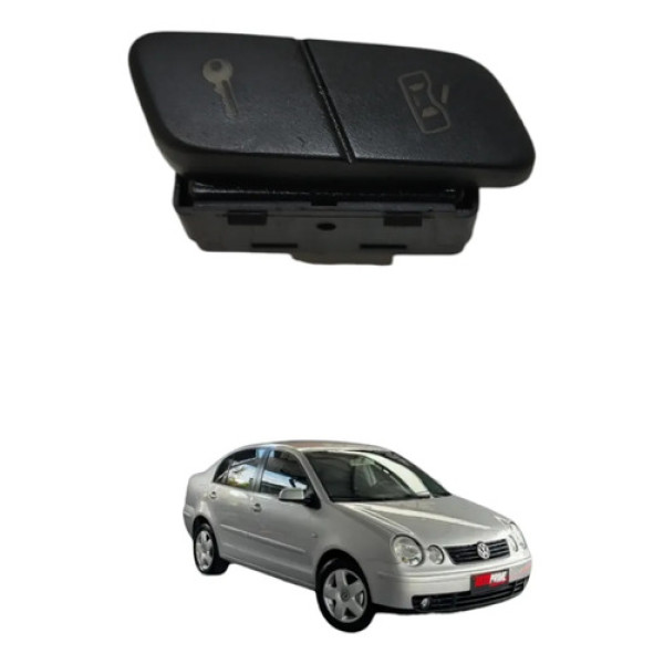 Botão Trava Porta Dianteira Esquerda Polo 2004 2005