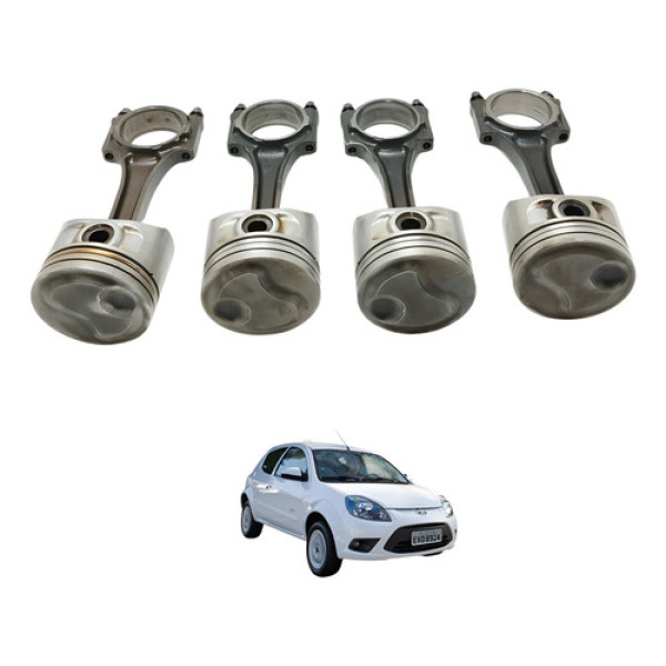 Kit Pistão Biela 0,50 Mm Ford Ka 1.0 2012 2013