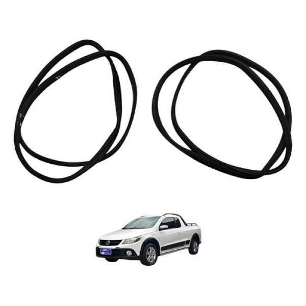 Par Borracha Dianteira Saveiro Cross 2012 2013