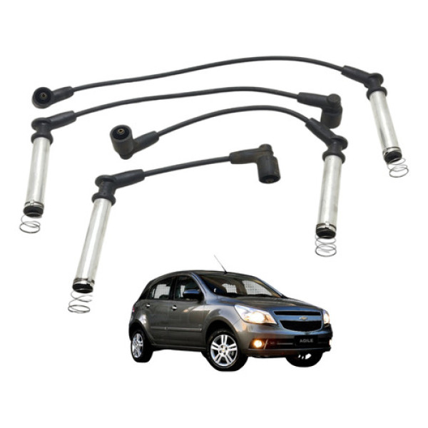 Jogo Cabo Velas Chevrolet Agile 1.4 Ltz 2010 2011 2012