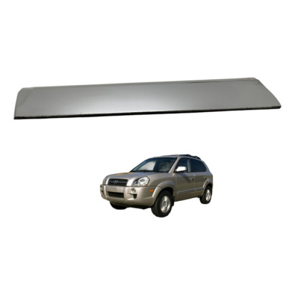 Friso Porta Dianteira Esquerda Tucson 2009 2010 2011 Prateado