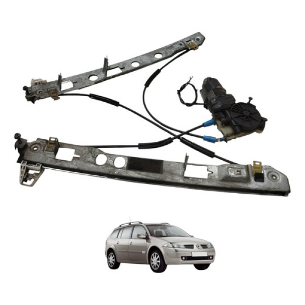 Máquina Vidro Dianteira Esquerda Megane Grand Tour 2008 2009