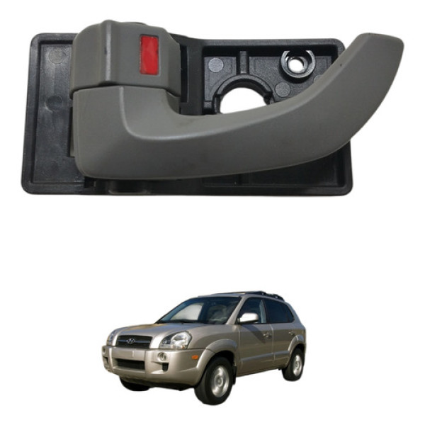 Maçaneta Interna Porta Traseira Esquerda Tucson 2009 2010 Cinza-escuro Traseira