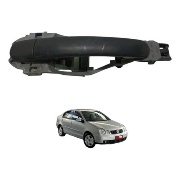 Maçaneta Dianteira Direita Polo 2004 2005 Preto Dianteira