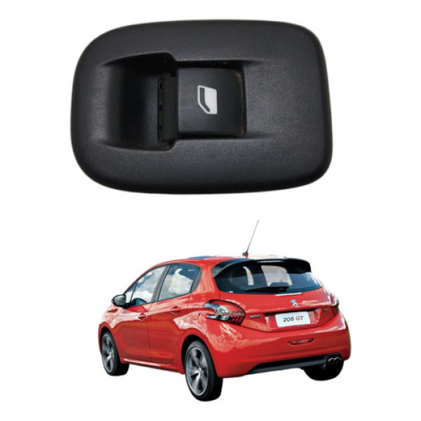 Botão Vidro Elétrico Traseiro Direito Peugeot 208 2014 2015