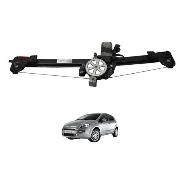 Máquina Vidro Dianteira Esquerda Punto 2013 2014