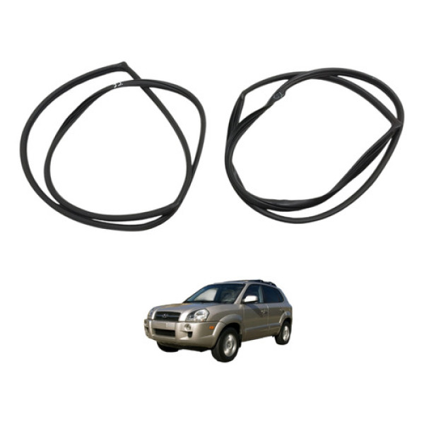 Par Borracha Porta Traseira Tucson 2009 2010