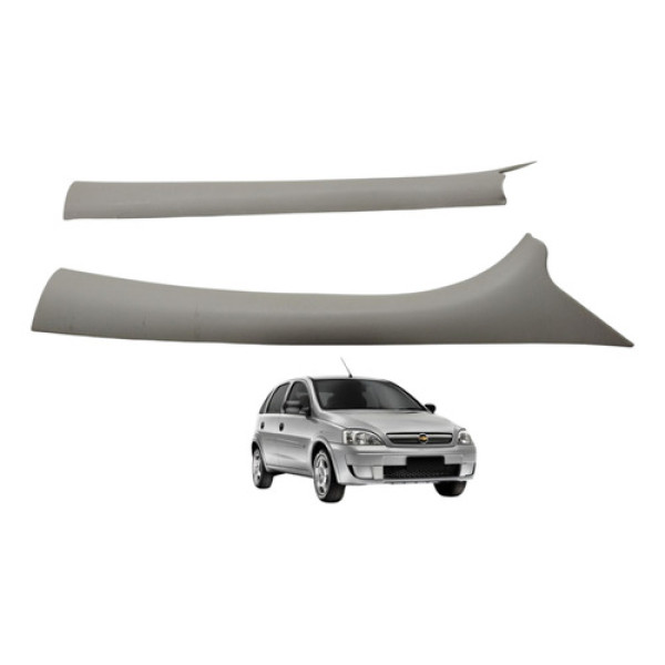 Par Acabamento Coluna Parabrisa Corsa Montana 2004 2005 2006