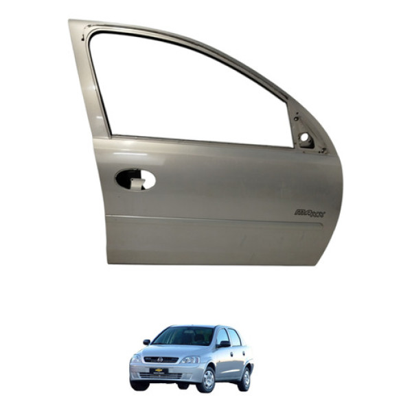 Porta Dianteira Direita Corsa Sedan 2004 2005 Dianteira Direito Prateado