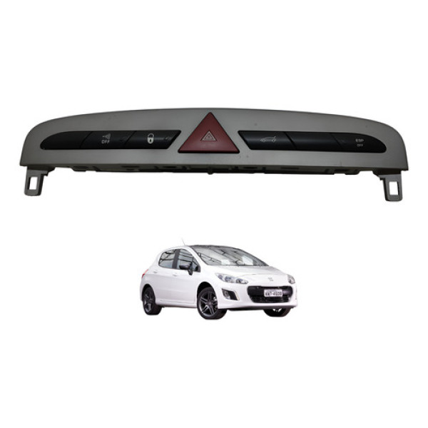 Comando Botão Pisca Alerta Peugeot 308 2014 2015