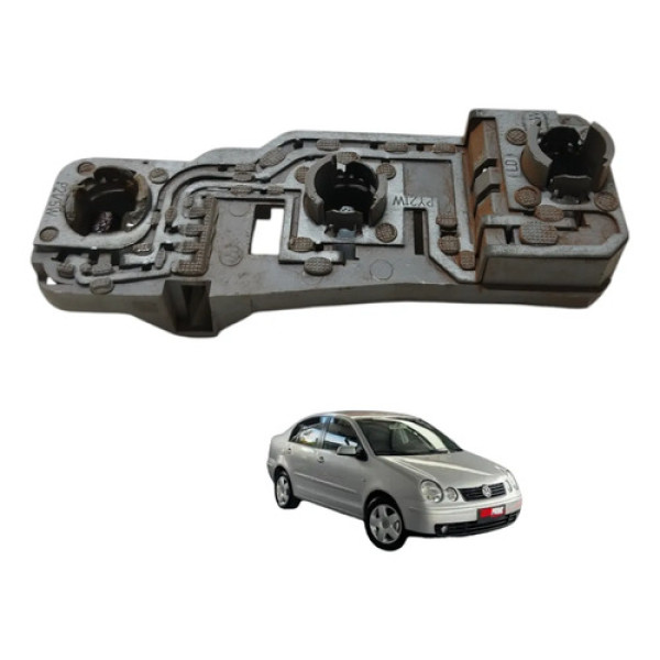 Circuito Soquete Lanterna Direita Polo 2004 2005 Direito/passageiro Prateado