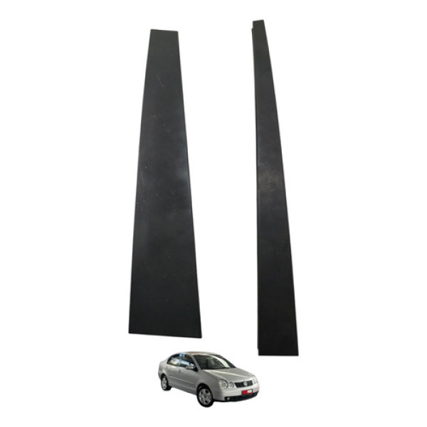 Guia Vidro Traseiro Direito Polo 2004 2005 Preto