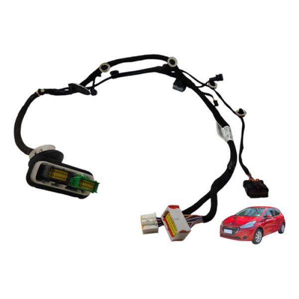 Chicote Porta Dianteira Esquerda Peugeot 208 2013 A 2016