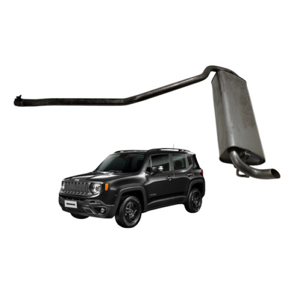 Silencioso Ponteira Escapamento Jeep Renegade 1.8 2017 2018