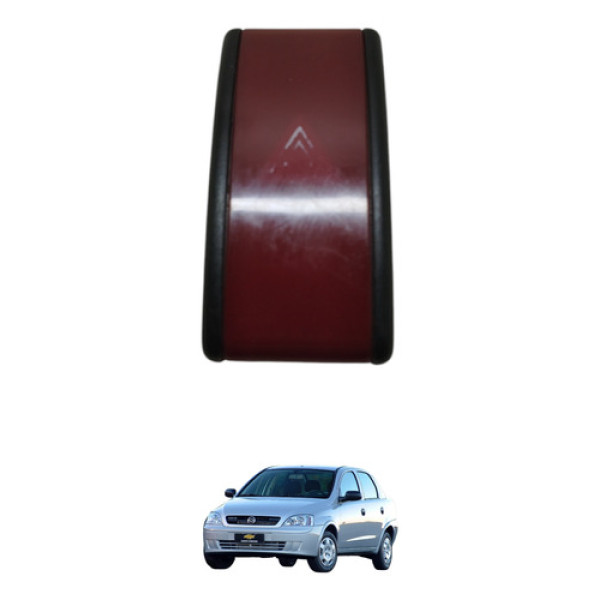 Botão Alerta Corsa Montana 2004 2005 Preto