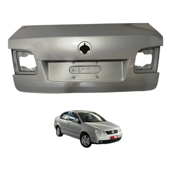 Tampa Traseira Polo 2004 2005 Prateado