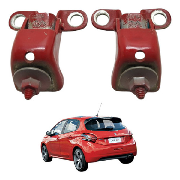 Par Dobradiça Tampa Traseira Porta Malas Peugeot 208 2014