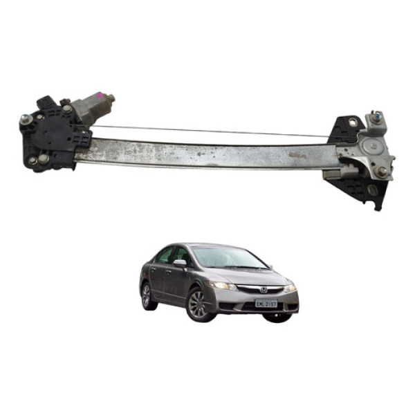 Máquina Vidro Traseiro Direito Civic 2009 2010 2011