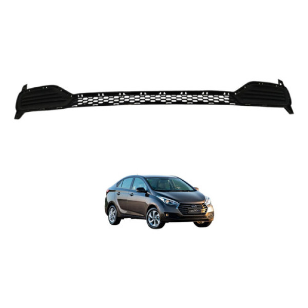 Grade Inferior Parachoque Dianteiro Hb20 2017 2018 Preto Fosco