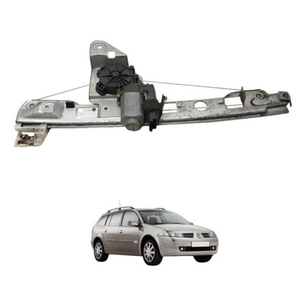 Máquina Vidro Traseiro Esquerdo Megane Grand Tour 2008