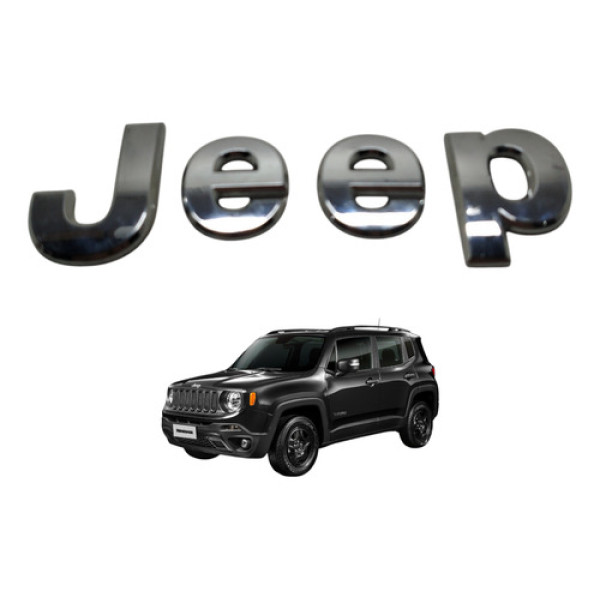 Emblema Letreiro Capô Jeep  Renegade 1.8 2017  2018.