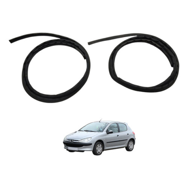 Borracha Porta Dianteira Peugeot 206 2008 2009