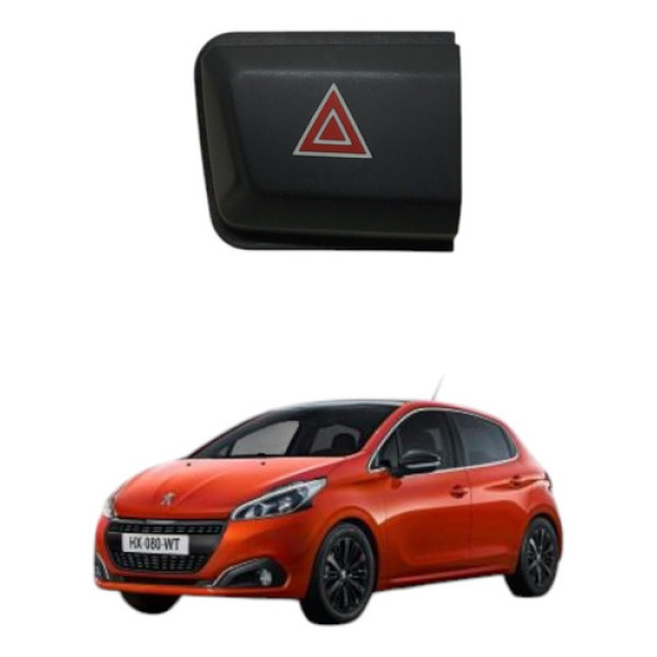 Botão Interruptor Alerta Peugeot 208 2014 2015