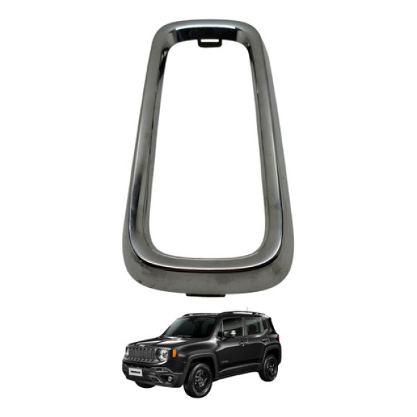 Moldura Acabamento Grade Frontal Cromado Jeep Renegade 2018