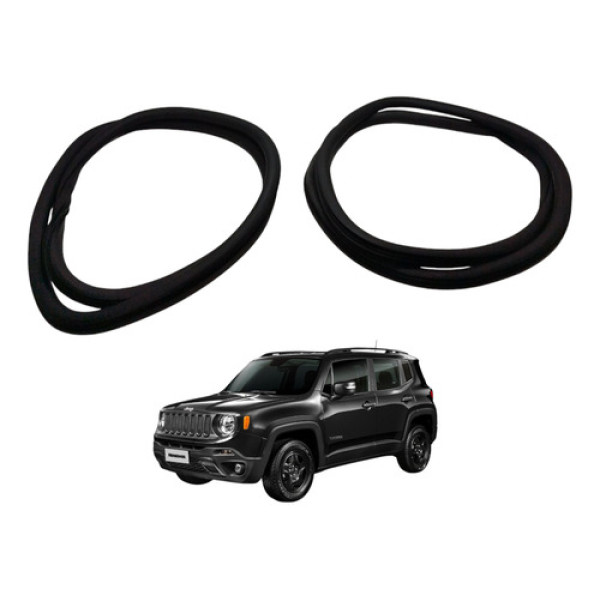 Par Borracha Porta Traseira Jeep Renegade 1.8 2017 2018